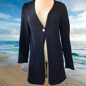 Women's Black Cardigan Sweater